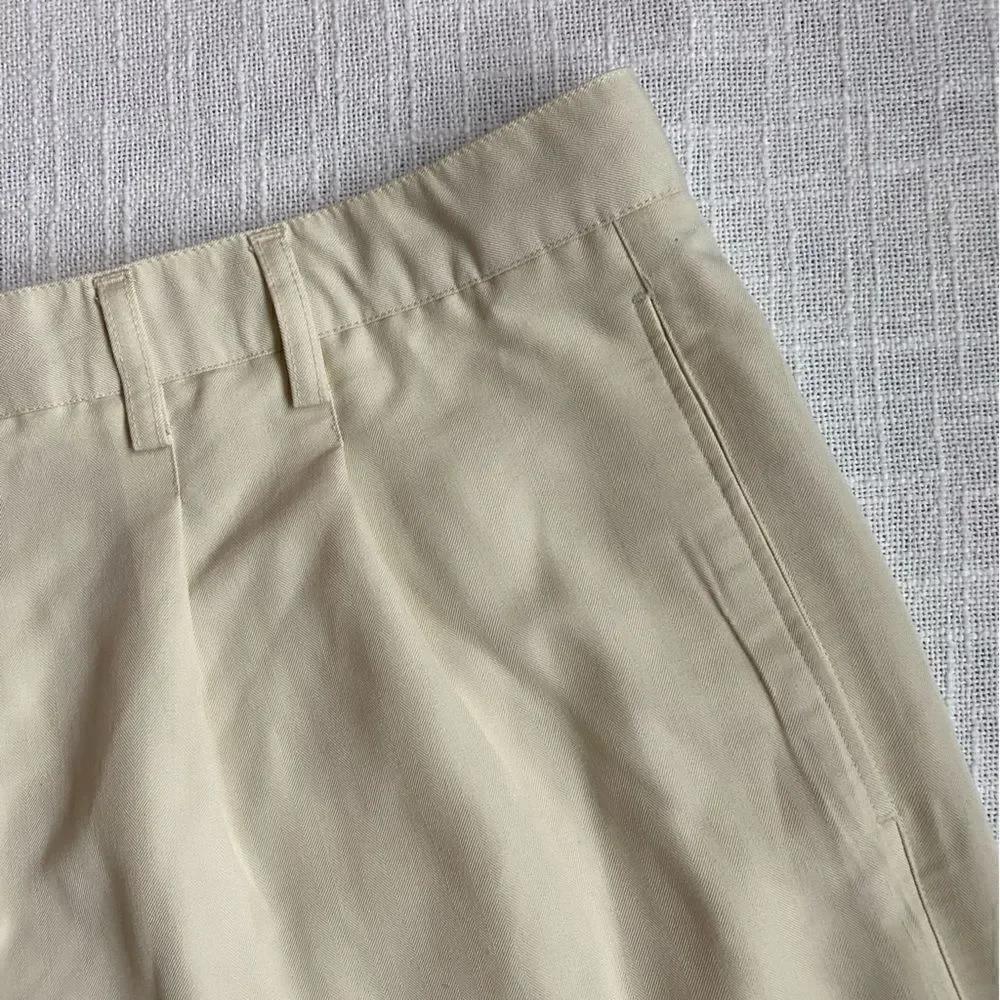 Caribbean Joe Cream Dressy Shorts Pleated Front